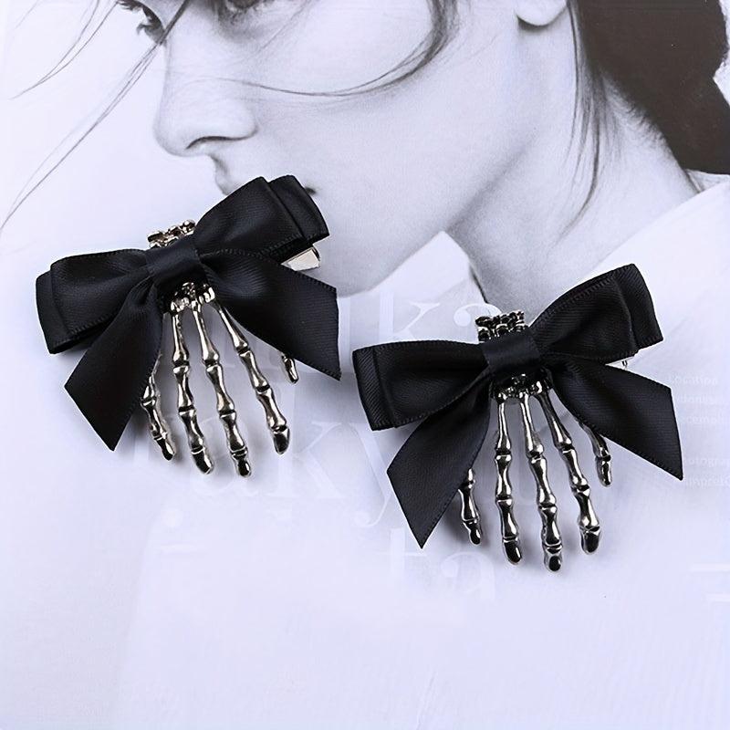 Halloween Ghost Hand Bone Hair Clip Punk Women Girl's Accessories