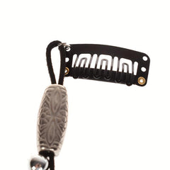 Boho Style Faux Feather Snap Clip Tassel Hair Clip Beaded Headdress