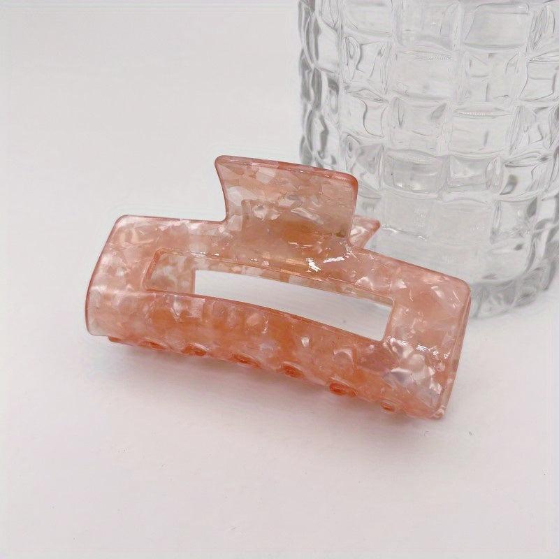 Acrylic Rectangular Hair Claw Back Hair Ponytail Hair Claw Gift for Women