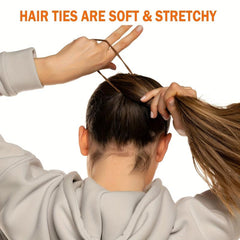 Soft Elastic Hair Bands for Girls - No Hair Damage - Seamless Thick Hair Rope