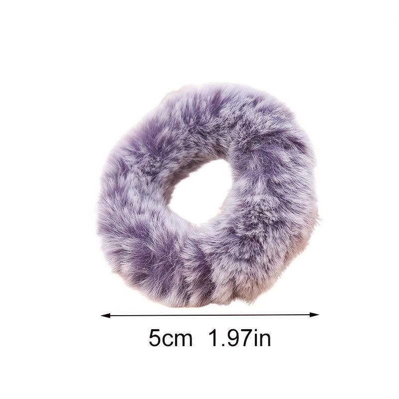 Plush Hair Tie High Elasticity Ponytail Hair Rope Women Hair Accessory