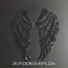 Sequin Wings Patches, Embroidered Badges Clothes DIY Decoration Sticker