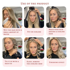 Heatless Curling Rod Sponge Headband Air Wave Sponge No Heat Curlers Women