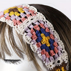 Boho Crochet Headband for Holiday Travel Daily Use