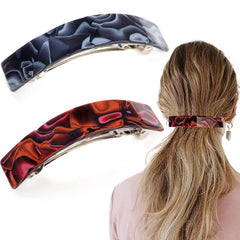 2pcs French Style Curved Hair Clips Barrettes for Women