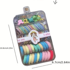 Colorful Hair Tie Set for Kids, Baby Ties, Rubber Bands