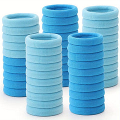 100pcs Seamless Brown Hair Ties Ponytail Holders Accessories for Thick Hair