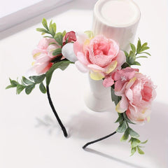 Boho Flower Decor Headband Bridal Hair Band for Wedding