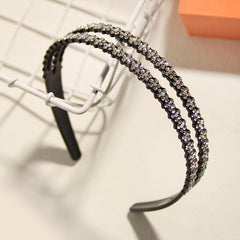Rhinestone Headband Crystal Hairband Hair Hoops for Women Girls
