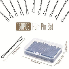 150pcs Bobby Pins Solid Side Clip Hair Styler Hair Accessories