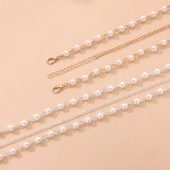 Bohemian Pearl Head Chain Hairband Wedding Hair Accessory