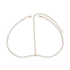 Bohemian Pearl Head Chain Hairband Wedding Hair Accessory