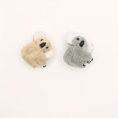 2pcs Koala Small Hair Claw Plush Plastic Koala Female Hair Accessories