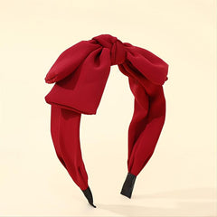 Sweet Solid Bow Knot Hairband Hair Accessories