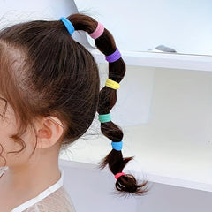 100 Packs Kids' Plush Hair Ties - Elastic Hair Rope - Hair Accessories