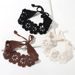 Hollow Crochet Hair Scarf Weaving Headband Hair Bundle