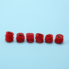 Chinese Year Red Hair Tie Elastic Ponytail Holder Hair Accessories