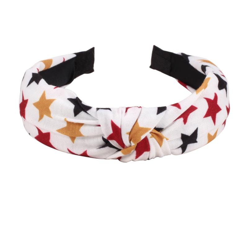 American Flag Headband Women Girls 4th of July Patriotic Bow Wide Yoga Band