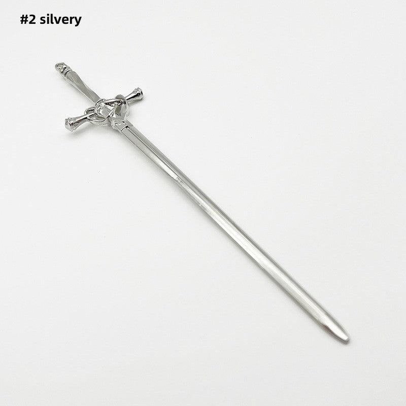 Sword Hair Pin Vintage Alloy Headwear Non Slip Hair Accessory