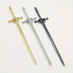 Sword Hair Pin Vintage Alloy Headwear Non Slip Hair Accessory