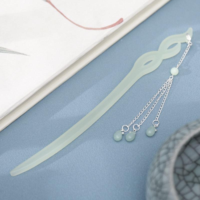 Classic Hair Pin Sticks Acetic Acid Tassel for Women