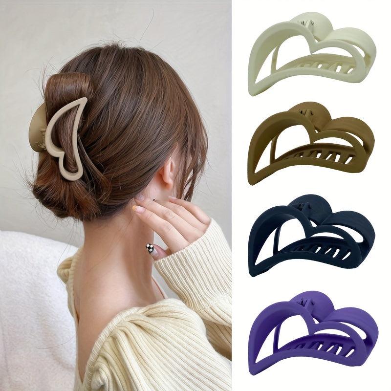 Heart Shape Hair Claw Frosted Hair Accessory