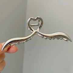 Alloy Love Heart Hair Claw Clip for Thick Hair Accessories