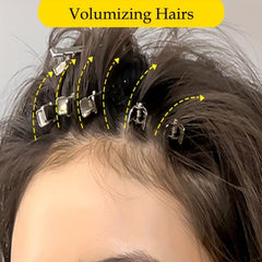 10pcs Silvery Metal Hair Clips for Styling, Salon Tool