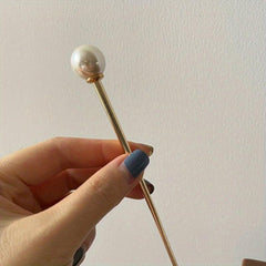 Faux Pearl Hairpin Hair Stick Metal Style Hairpin Hair Accessories