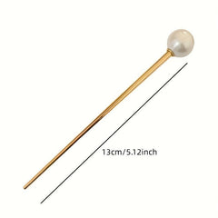 Faux Pearl Hairpin Hair Stick Metal Style Hairpin Hair Accessories