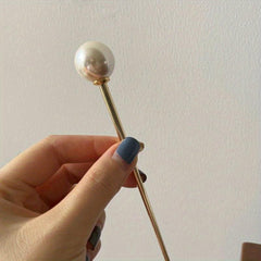 Faux Pearl Hairpin Hair Stick Metal Style Hairpin Hair Accessories