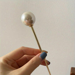 Faux Pearl Hairpin Hair Stick Metal Style Hairpin Hair Accessories