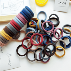 40 PCS Colorful Hair Ties for Women - Seamless Hair Accessories
