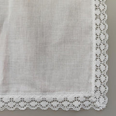 6pcs Lace Trim Handkerchief Set Women's Wedding DIY Decoration