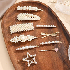 10pcs Pearl Barrettes Hair Clip Bridal Hair Accessories