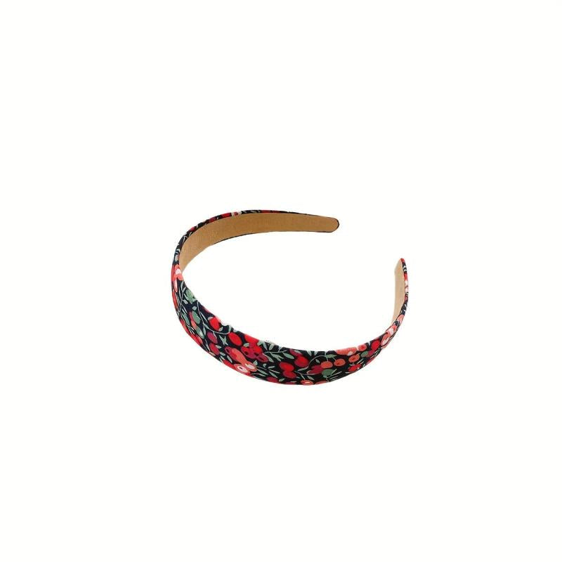 Floral Pattern Wide Brim Headband Vintage Style Head Hoop Hair Band