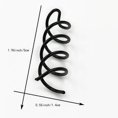 5pcs Spiral Hair Clip U Shaped Hair Styler Ponytail Bun Headwear Hairpin