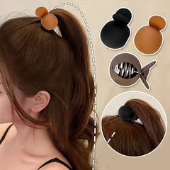 Matte Round Hair Claw Clip Non Slip Strong Hold Grip Hair Jaw Clip