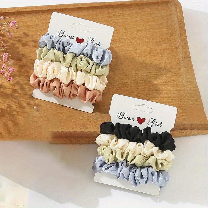 8pcs Silk Scrunchies Large Hair Ties Adults Women's Hair Ties