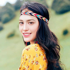 Boho Headband Headdress Braided Headwear for Women
