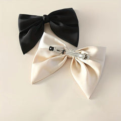 Satin Bowknot Hair Clip French Clip Hair Accessories