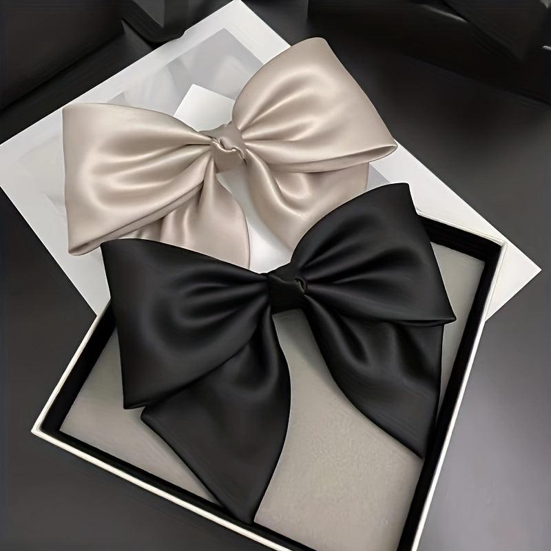 Satin Bowknot Hair Clip French Clip Hair Accessories
