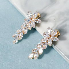 Zircon Leaf Rhinestone Hairclip Party Favor Decorations Hair Accessories
