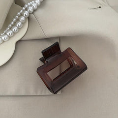 Metal Hair Claw Clips Rectangle Hairpin Strong Hold Hair Accessories