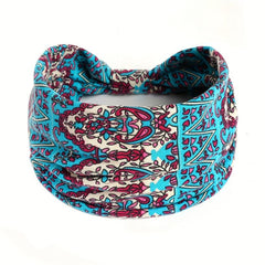 Boho Style Vintage Hair Tie Stretch Wide Brim Striped Hair Accessories