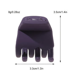 4pcs Small Hair Claw Clips Strong Hold Matte Octopus Vintage Jaw
