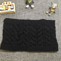 Christmas Gray Winter Turban Knit Headband Ladies