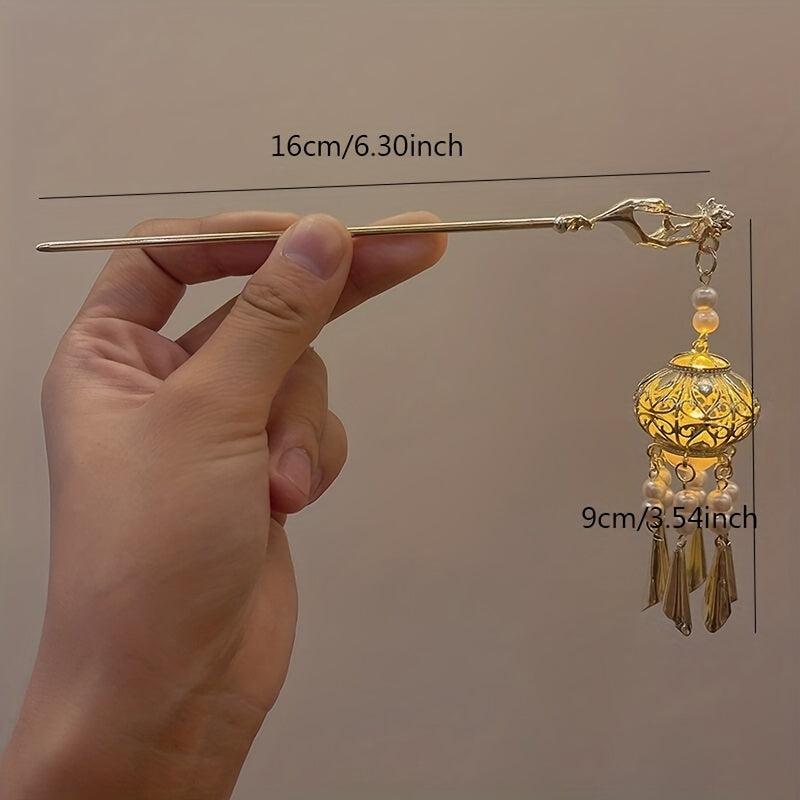 Chinese Style Lantern Pendant Hair Stick Hair Accessories For Women