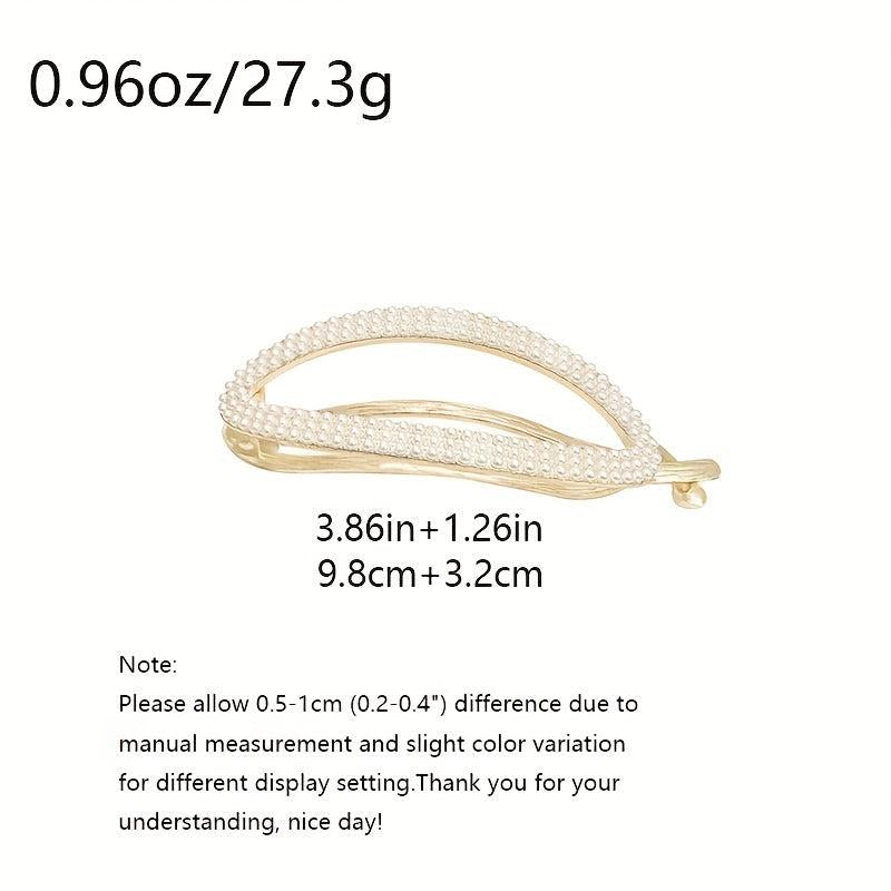 Rhinestone Ponytail Hair Clip Barrette Claw Accessory for Women and Girls