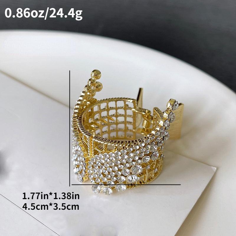Rhinestone Ponytail Hair Clip Barrette Claw Accessory for Women and Girls